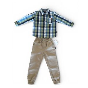 American Hawk Boy's Set Size 4 New with Tags Shirt + Khaki Pants